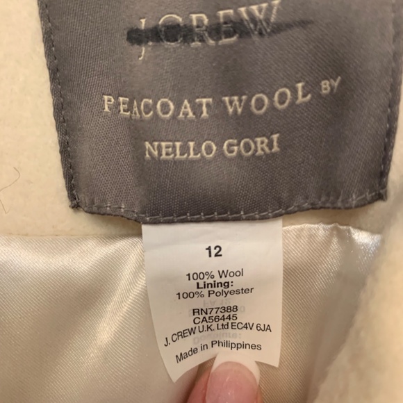J Crew Wool Peacoat Size 12 - Picture 5 of 6